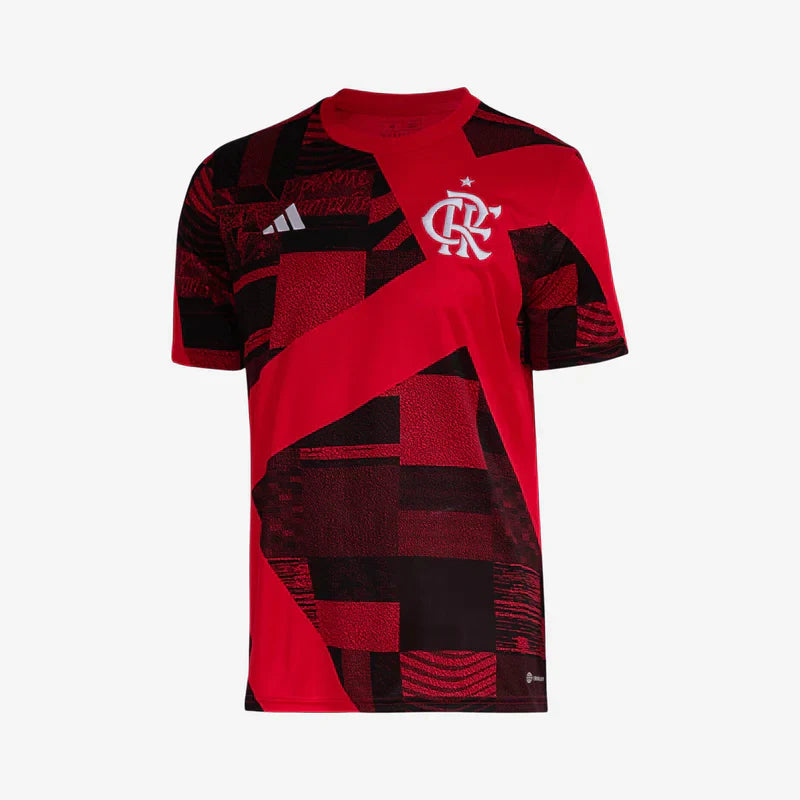 Camisa Flamengo 2023/24 Pré-Jogo + Brinde Grátis - Casa Flamenguista