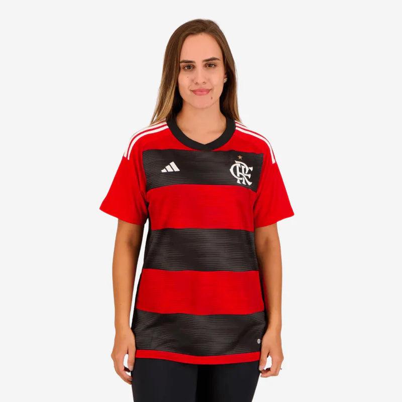 Camisa Feminina Flamengo 2023/24 I + Brinde - Casa Flamenguista