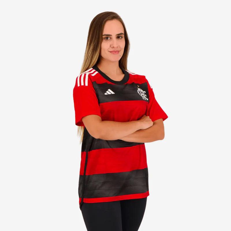 Camisa Feminina Flamengo 2023/24 I + Brinde - Casa Flamenguista